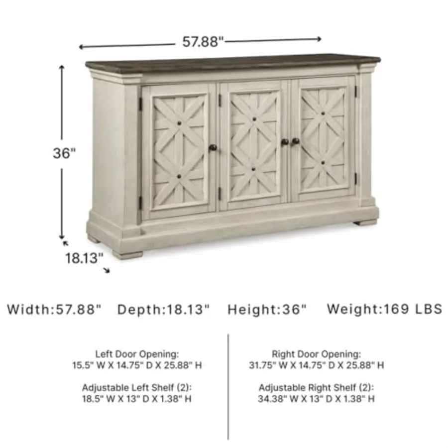 Bolanburg French Country Dining Room Server view 3