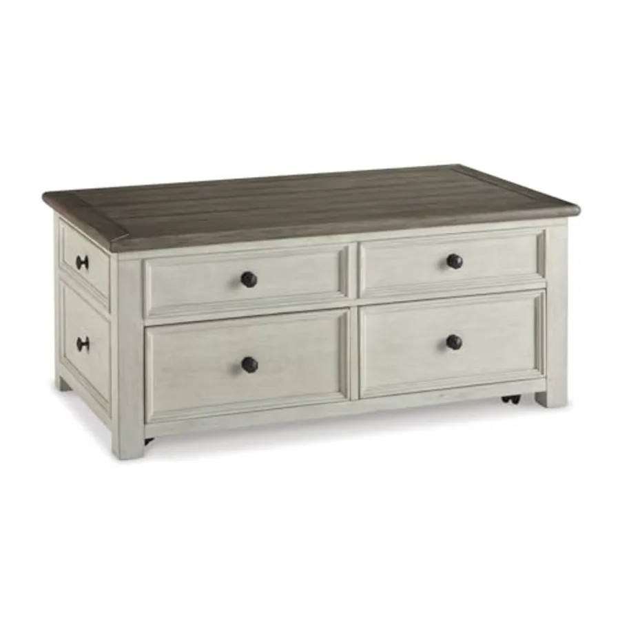 Bolanburg Lift-Top Coffee Table with Storage Two-Tone Rustic