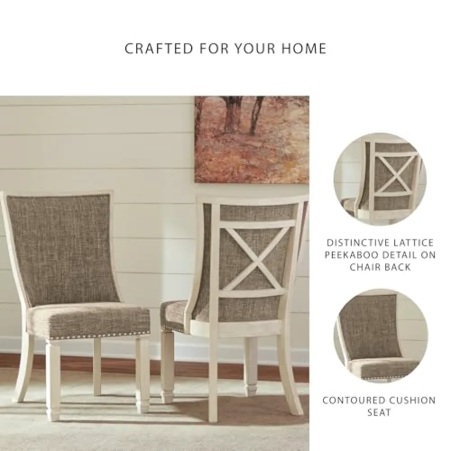 Bolanburg Modern Farmhouse Upholstered Dining Chair view 5