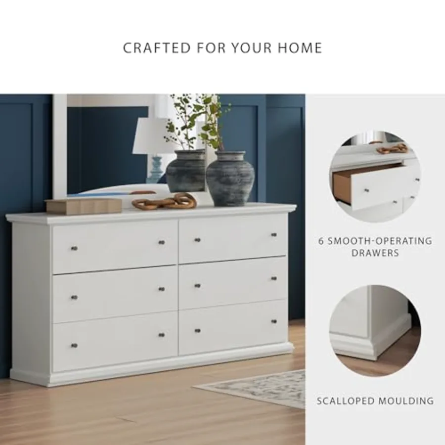 Bostwick Shoals Children's Traditional 6 Drawer Dresser view 5
