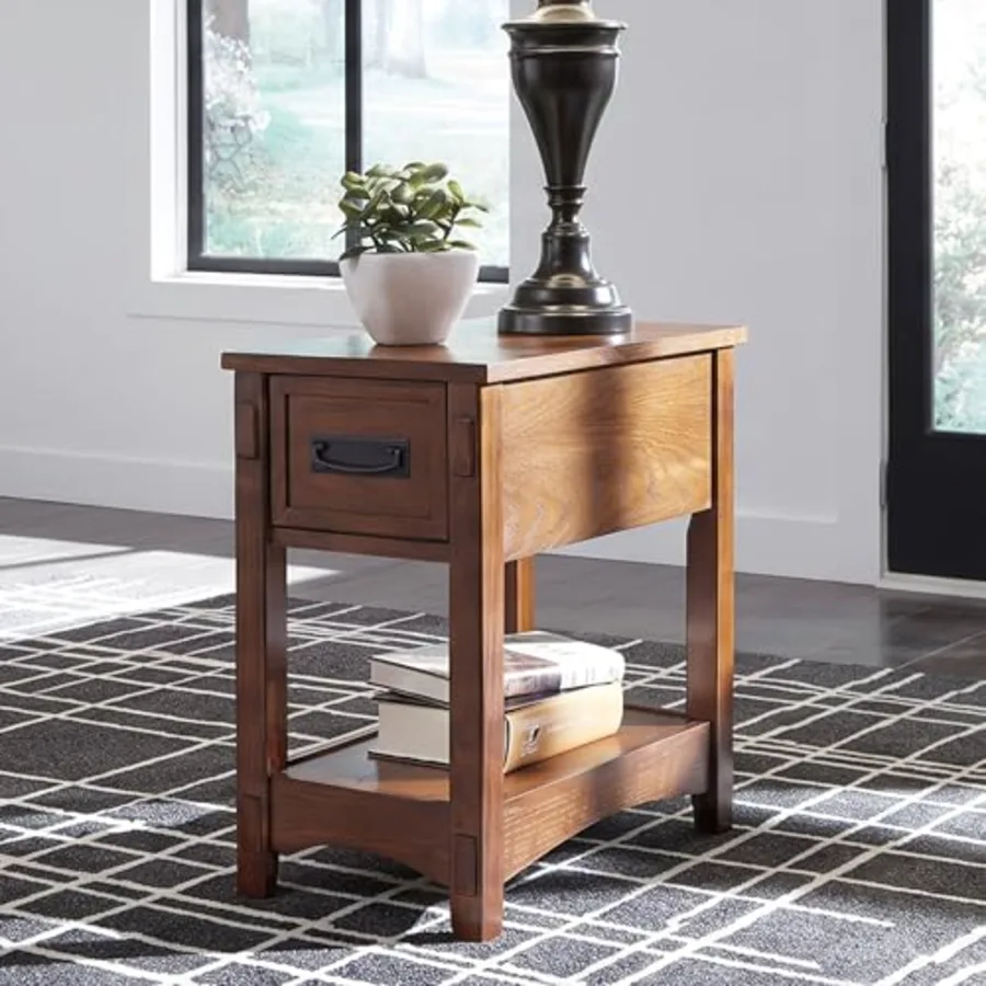 Breegin New Traditional Wooden Chair Side End Table with 1 view 2