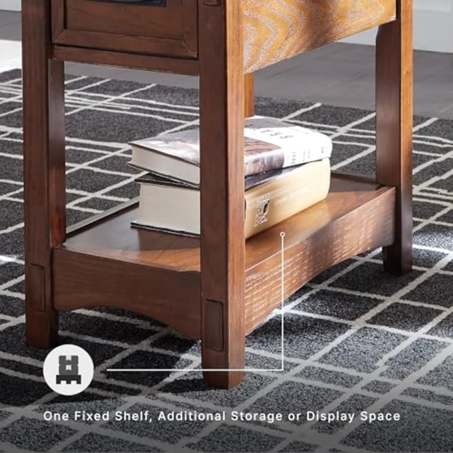 Breegin New Traditional Wooden Chair Side End Table with 1 view 5