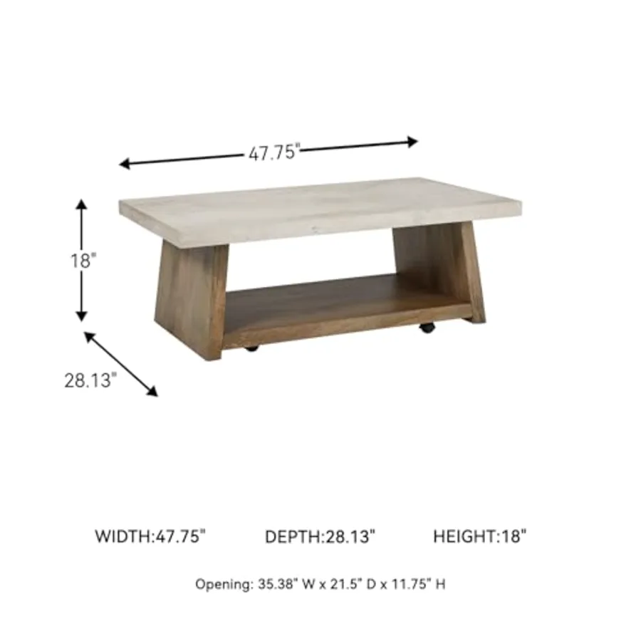 Brendalhouse Coffee Table with Wheels view 3