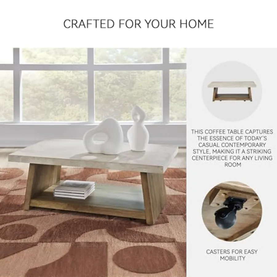 Brendalhouse Coffee Table with Wheels view 5