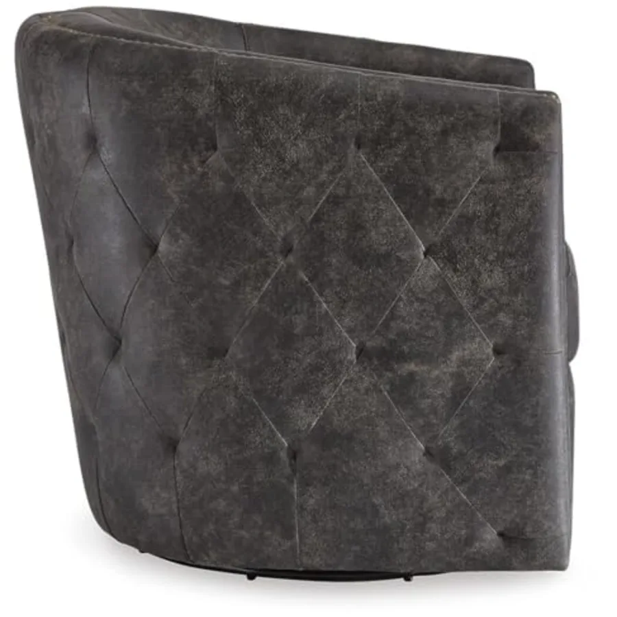 Brentlow Tufted Barrel Accent Swivel Chair view 5