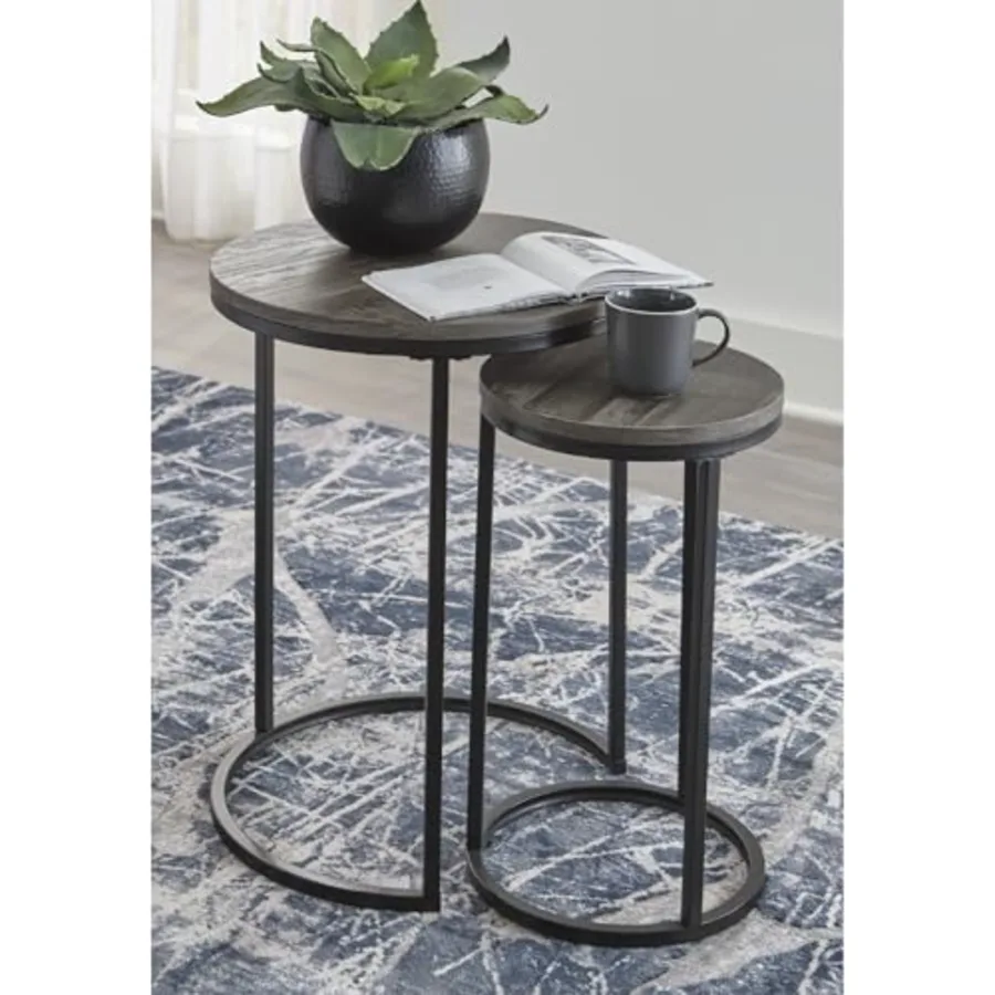 Briarsboro Urban Industrial Nesting Accent Table Set view 2