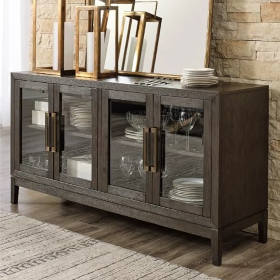 Burkhaus Traditional Dining Room Server with 2 Cabinets view 2