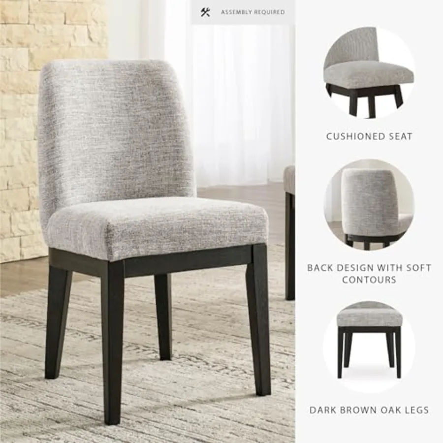 Burkhaus Traditional Upholstered Dining Chair view 4