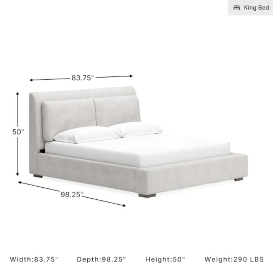 Cabalynn King Size Upholstered Bed Frame view 3