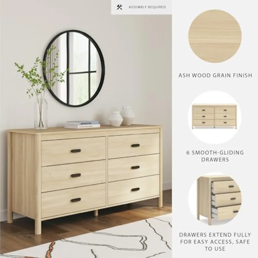 Cabinella 6 Drawer Bedroom Dresser view 4
