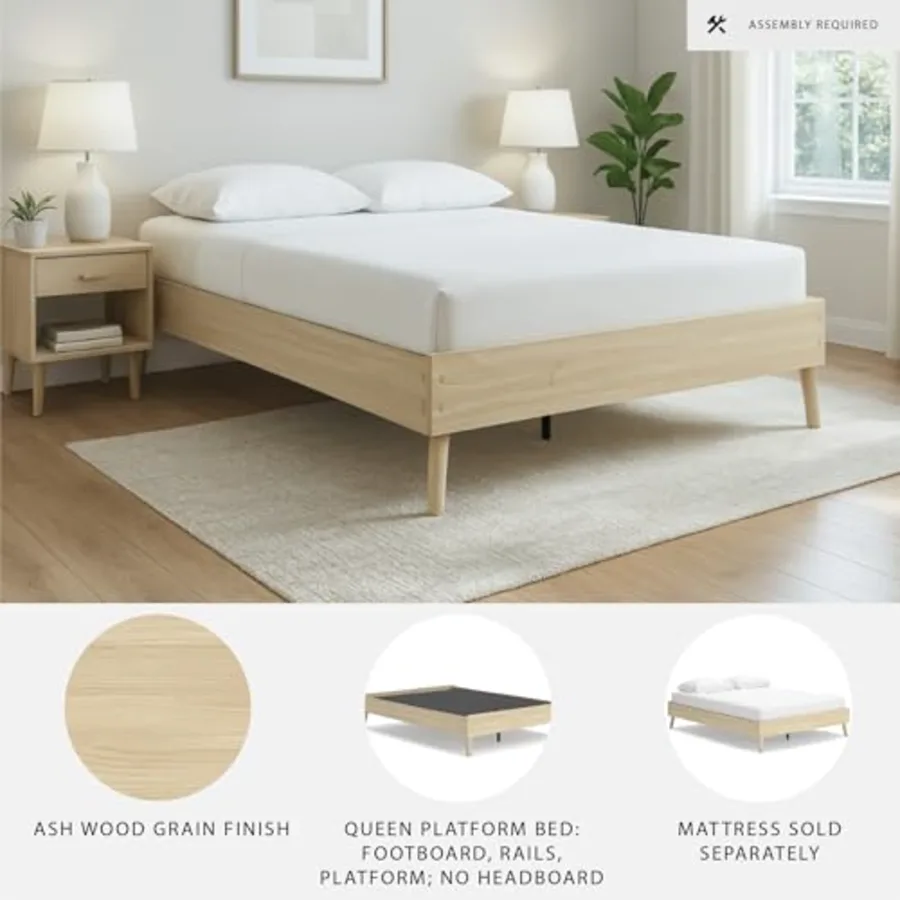 Cabinella Queen Platform Bed Frame view 4