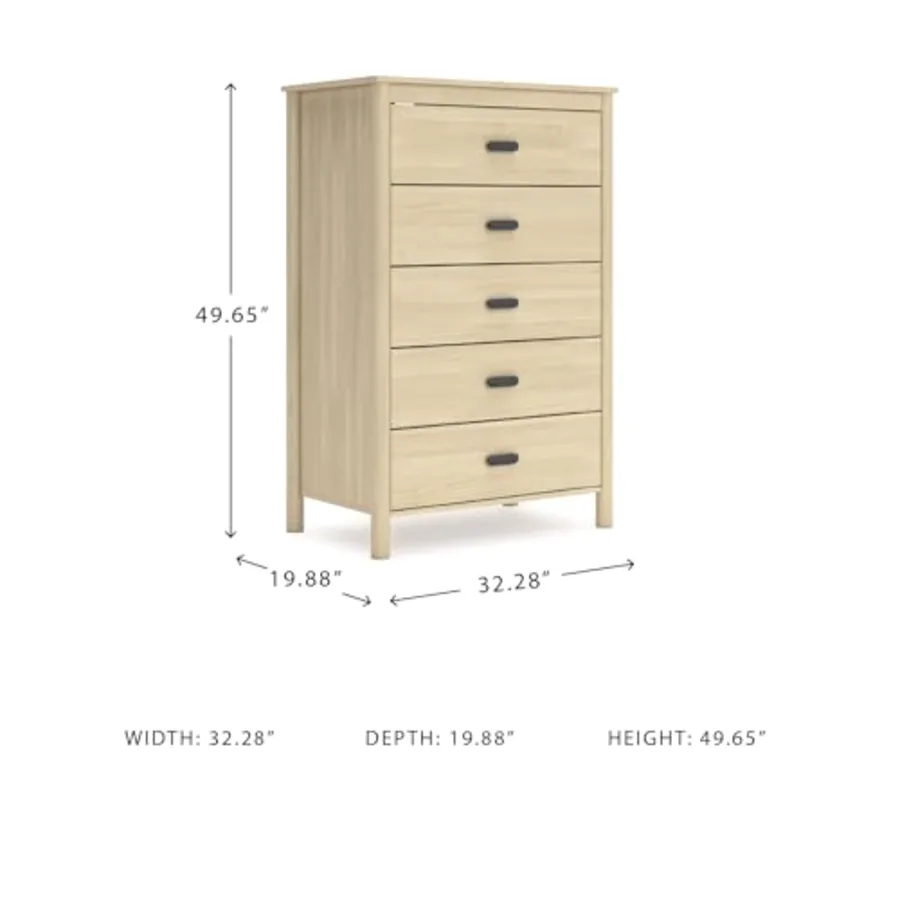Cabinella Tall 5-Drawer Chest of Drawers view 3