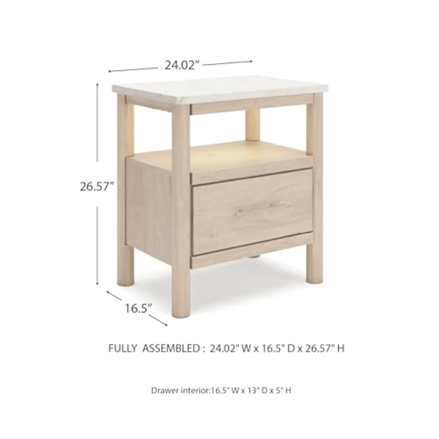 Cadmori Nightstand with Wireless Charging view 3