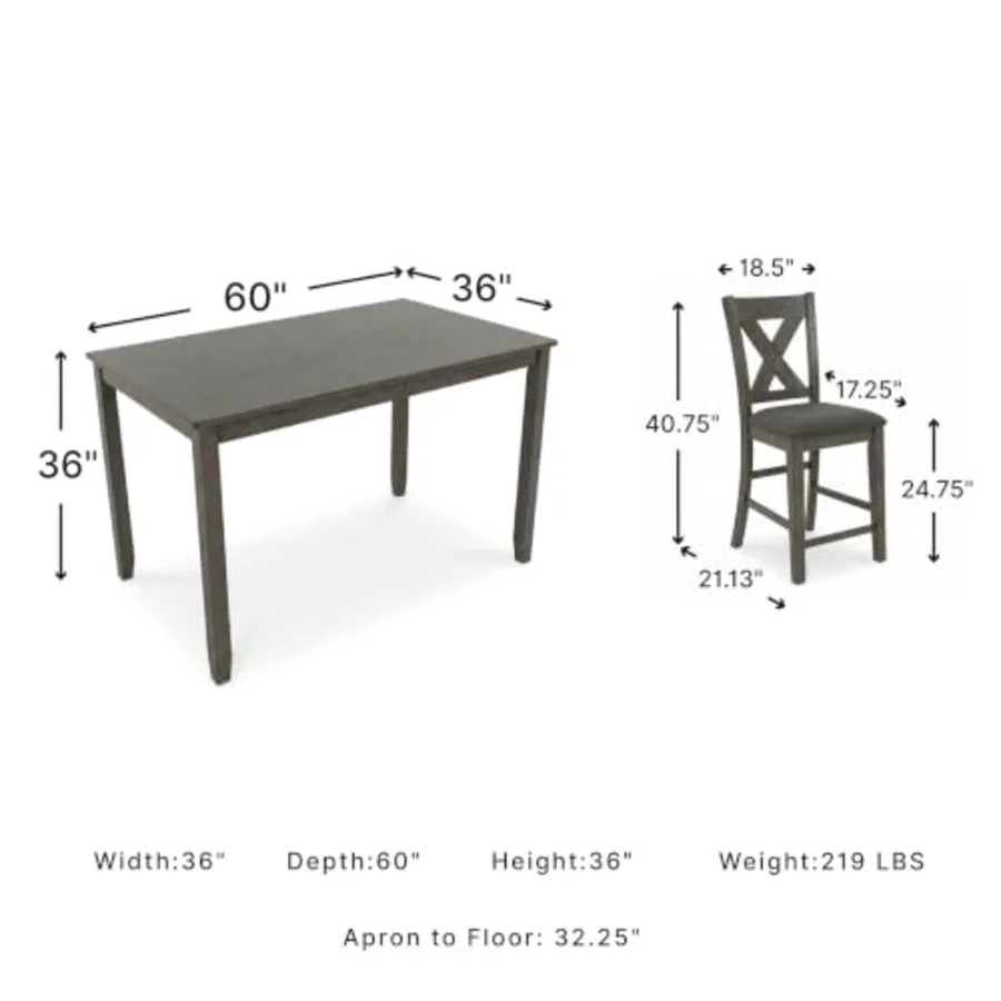 Caitbrook Counter Height Dining Table Set for 6 view 2