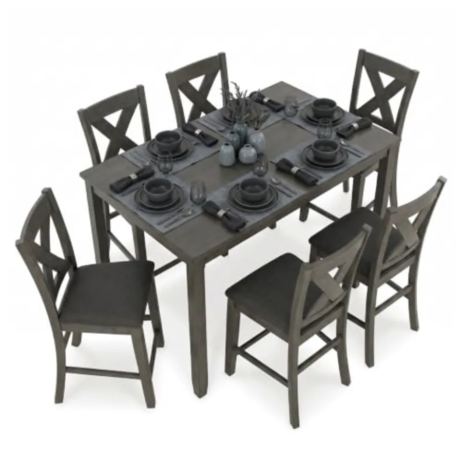 Caitbrook Counter Height Dining Table Set for 6