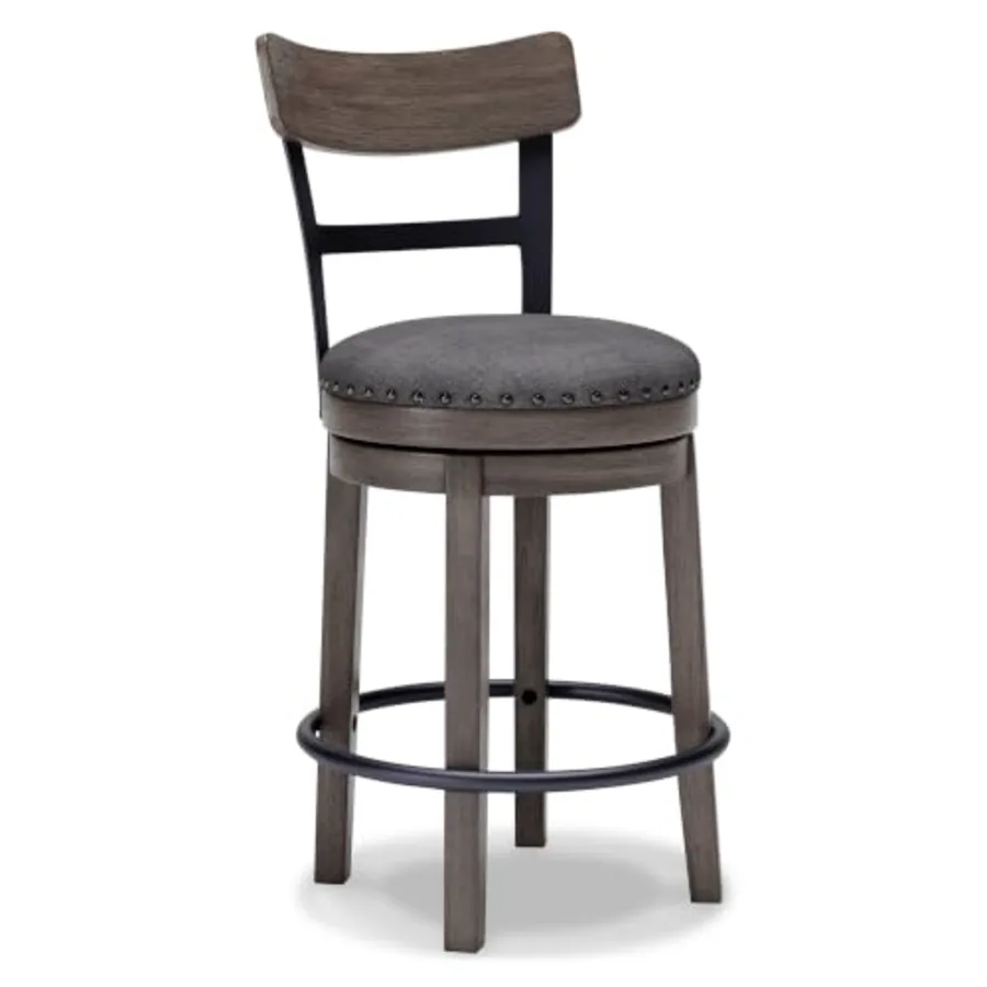 Caitbrook Farmhouse Swivel 24" Counter Height Barstool