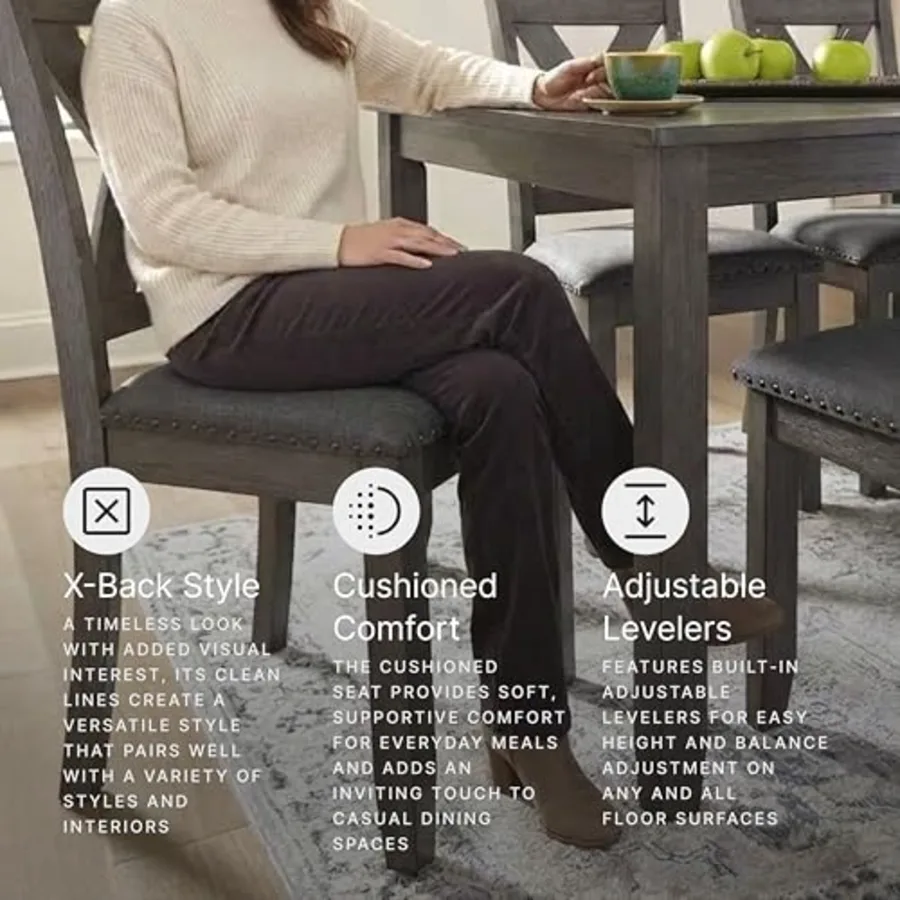 Caitbrook Rustic 7-Piece Dining Set view 3