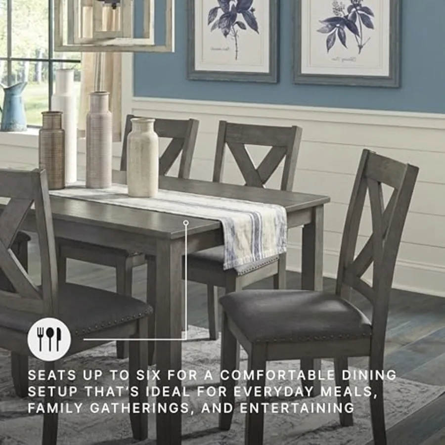 Caitbrook Rustic 7-Piece Dining Set view 5