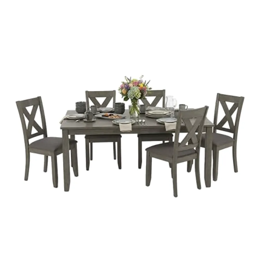 Caitbrook Rustic 7-Piece Dining Set