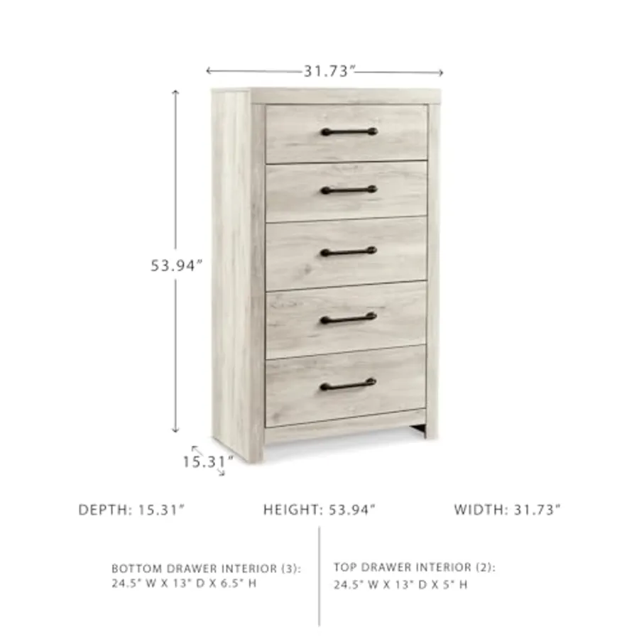 Cambeck 5-Drawer Chest of Drawers view 3