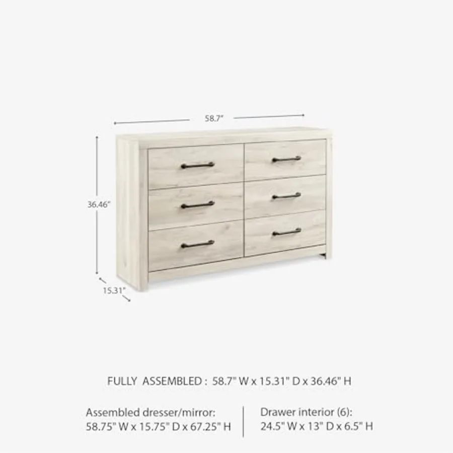 Cambeck 6 Drawer Dresser view 3