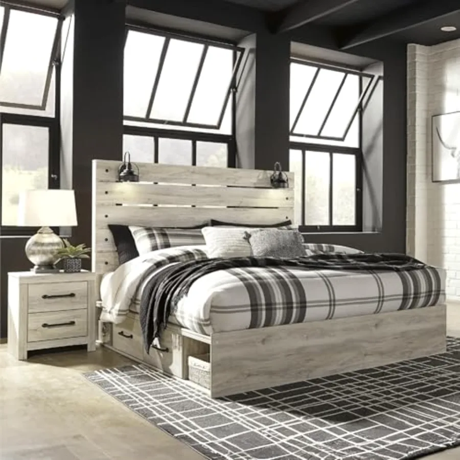 Cambeck King Platform Bed with Drawers view 2