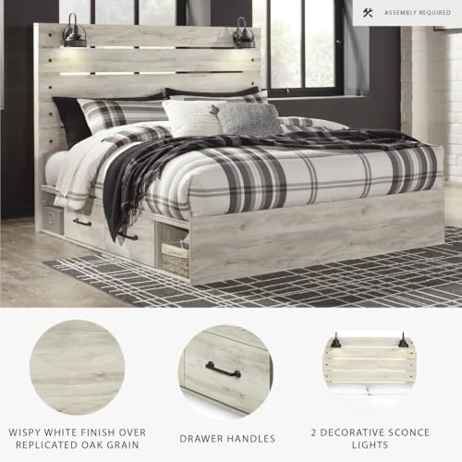 Cambeck King Platform Bed with Drawers view 4
