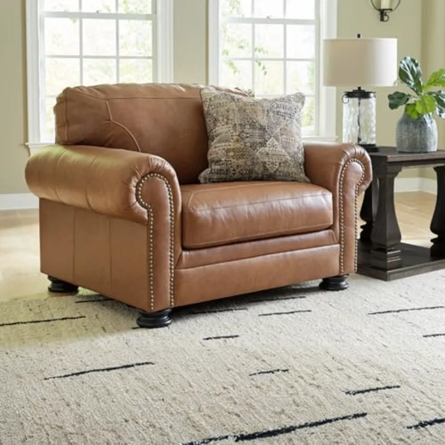 Carianna Oversized Leather Accent Chair view 2