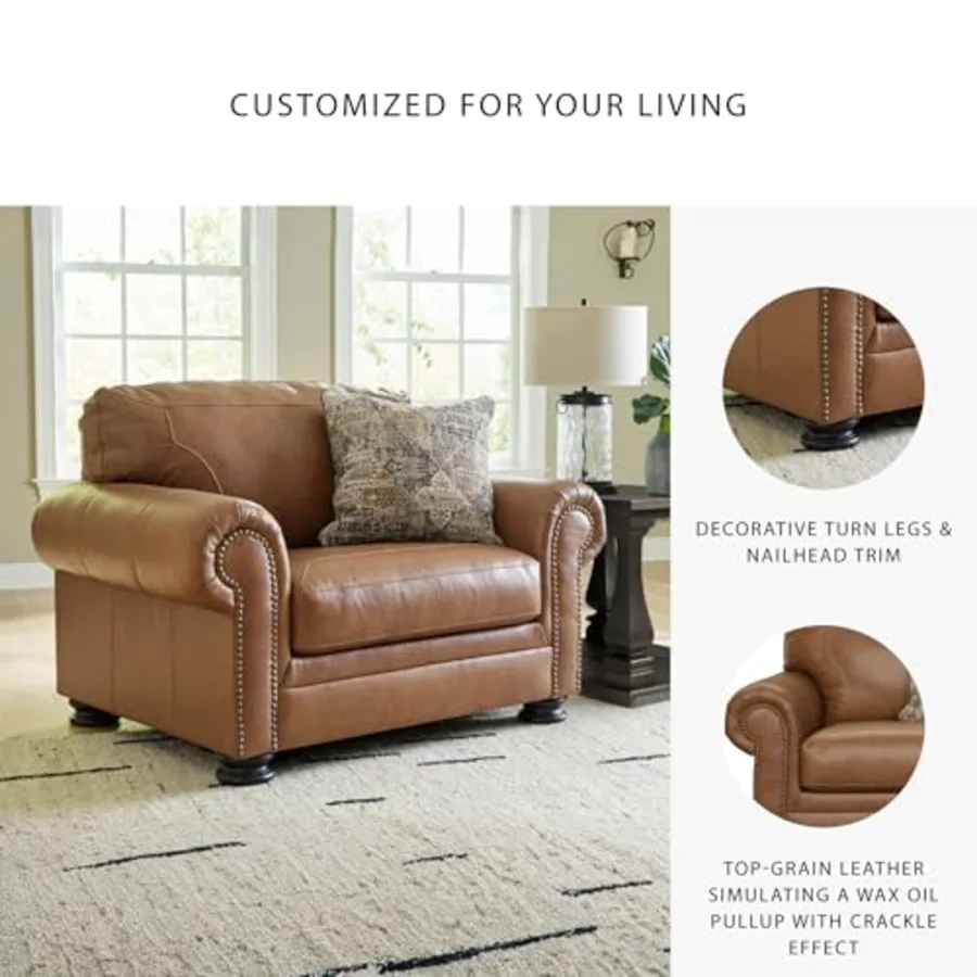 Carianna Oversized Leather Accent Chair view 5