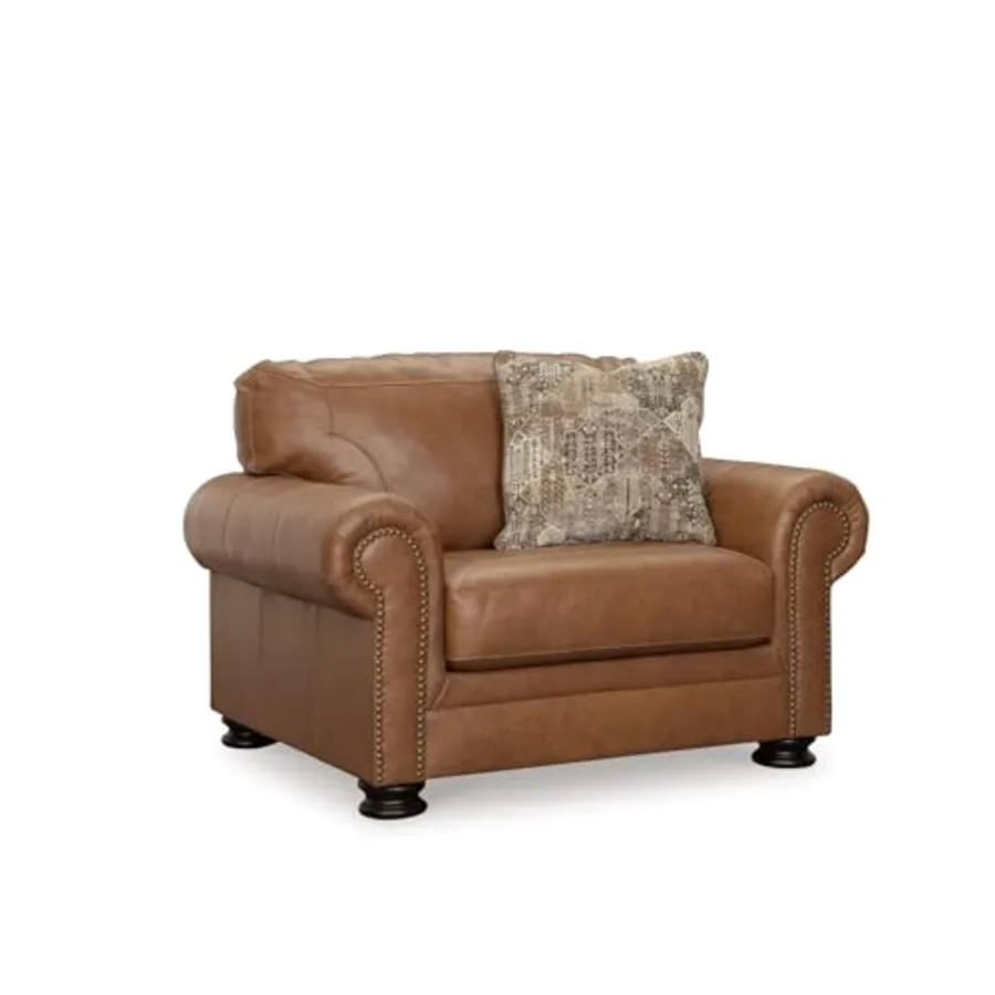 Carianna Oversized Leather Accent Chair
