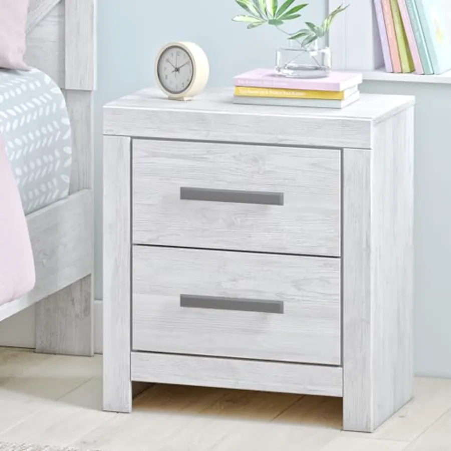 Cayboni Casual Nightstand with Framed Front and Pilasters view 2