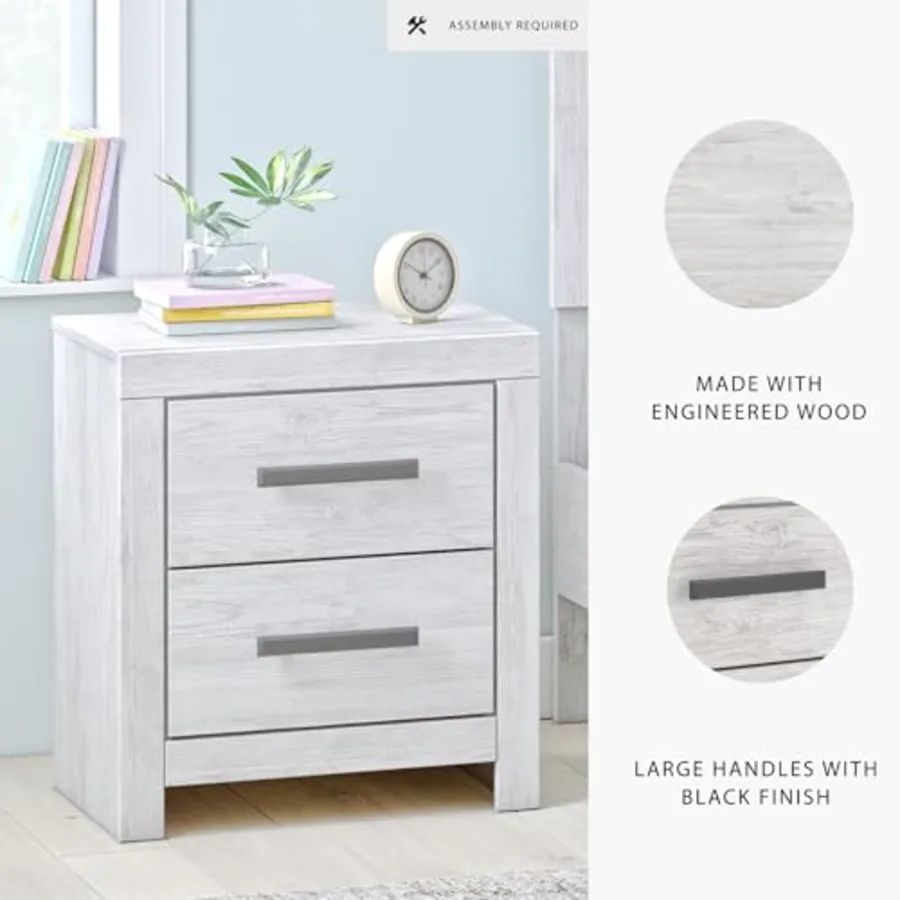 Cayboni Casual Nightstand with Framed Front and Pilasters view 4