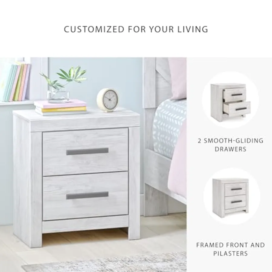 Cayboni Casual Nightstand with Framed Front and Pilasters view 5