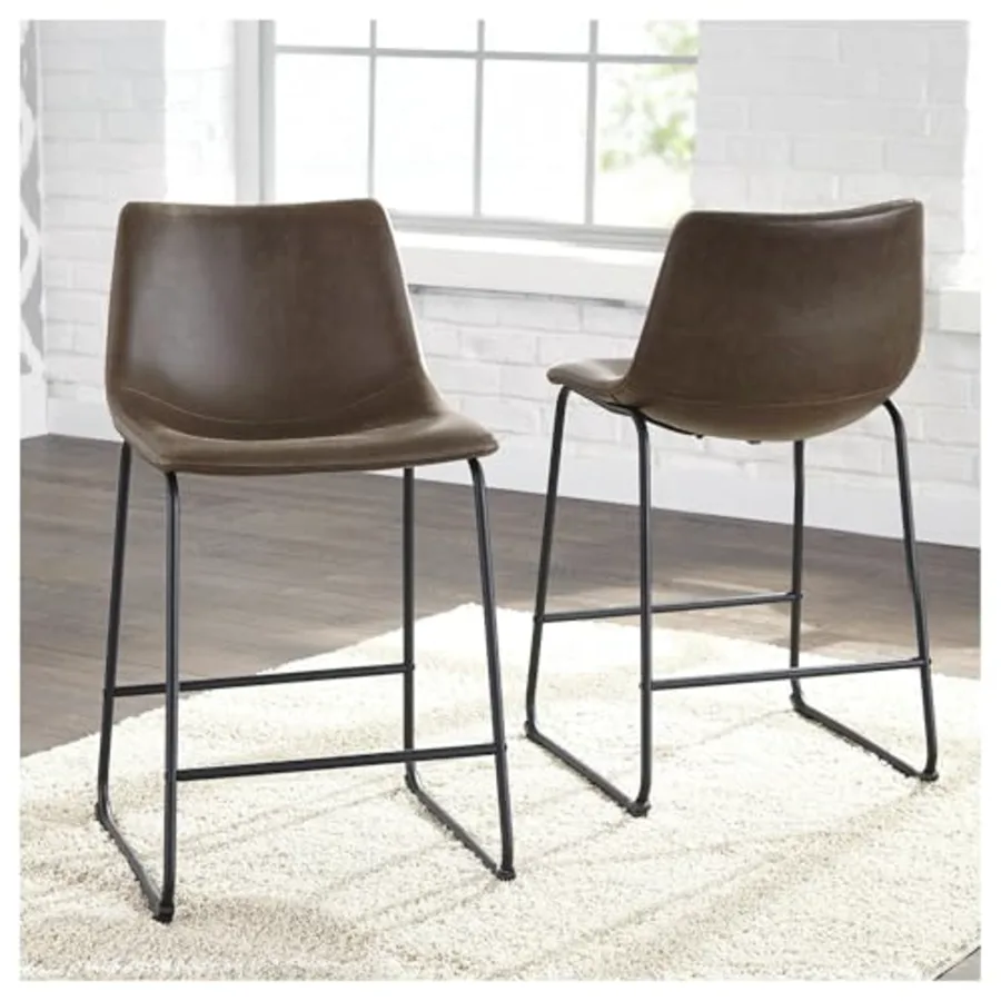 Centiar 24" Counter Height Modern Bucket Barstool 2 Count view 2