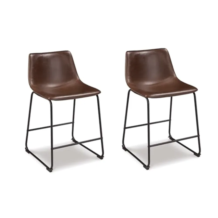 Centiar 24" Counter Height Modern Bucket Barstool 2 Count