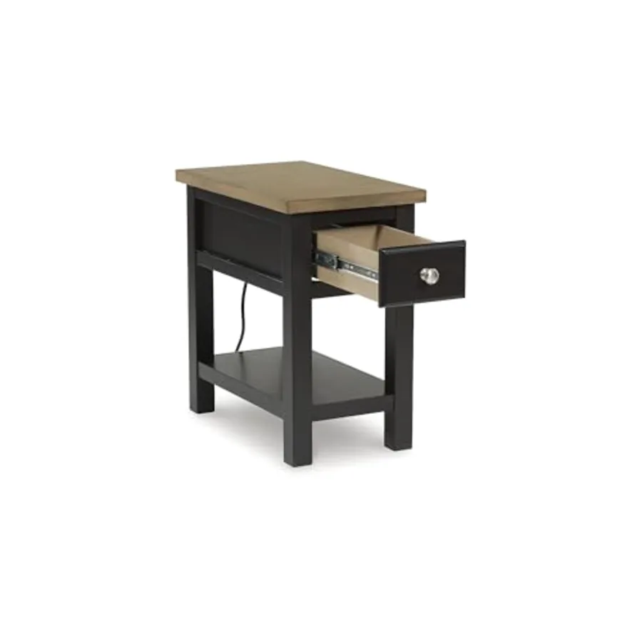 Chairside End Table with Charging Station view 4