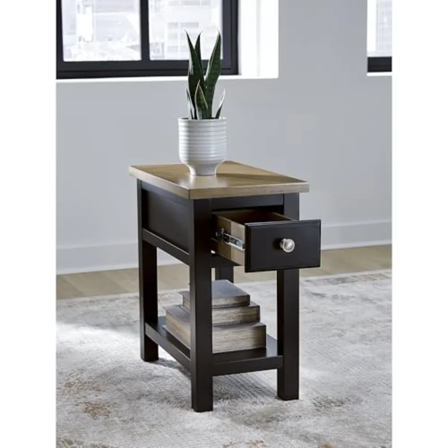 Chairside End Table with Charging Station view 5