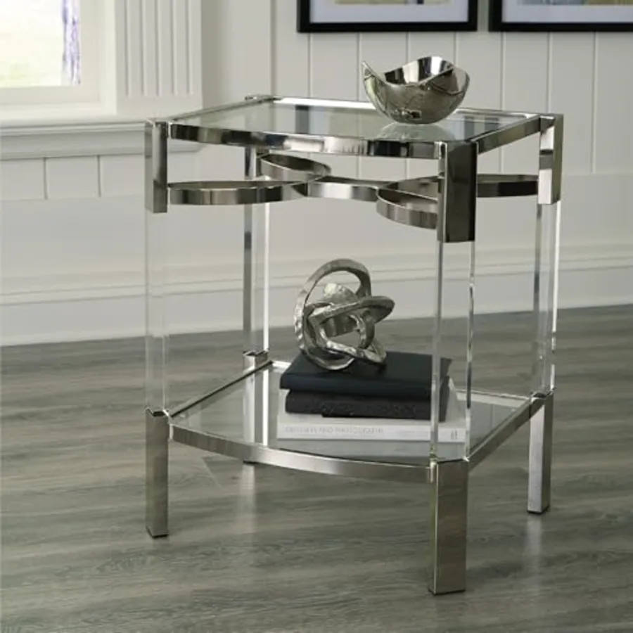 Chaseton Modern Glam Accent End Table view 2