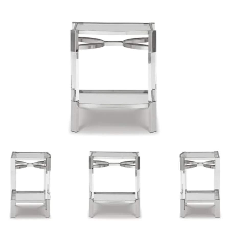 Chaseton Modern Glam Accent End Table view 5