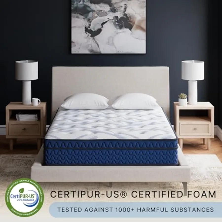Chime 12 Hybrid Innerspring Queen Size Mattress view 4
