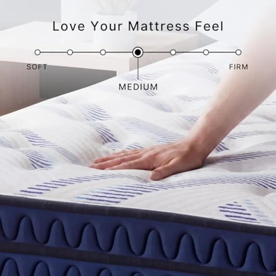 Chime 12 Hybrid Innerspring Queen Size Mattress view 5