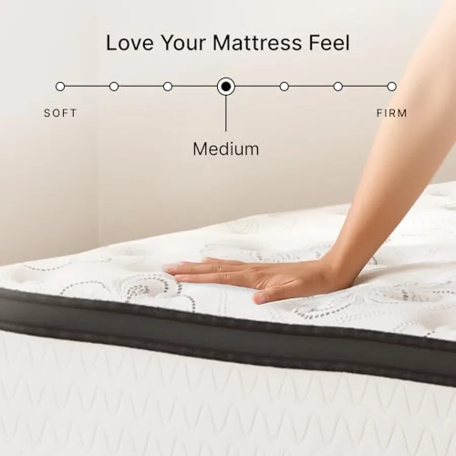 Chime Hybrid King 12" Mattress with Gel Memory Foam view 5