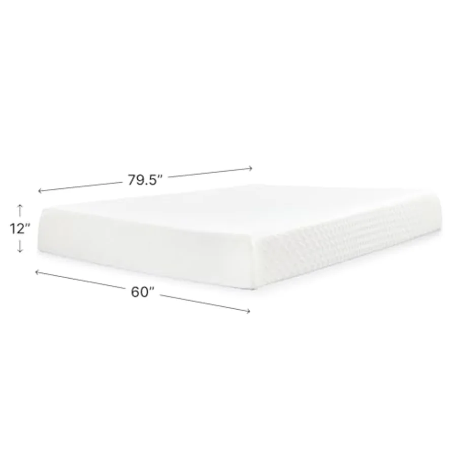 Chime Memory Foam 12" Queen Mattress with Thick Memory view 2
