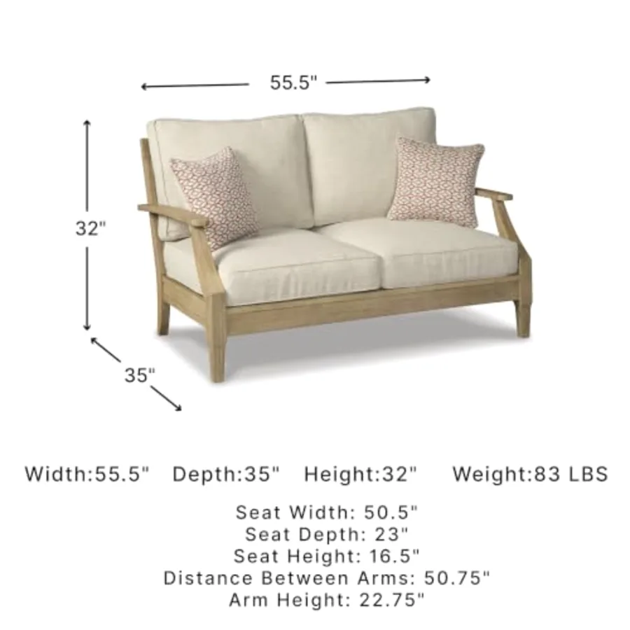 Clare View Outdoor Loveseat with Cushion view 3