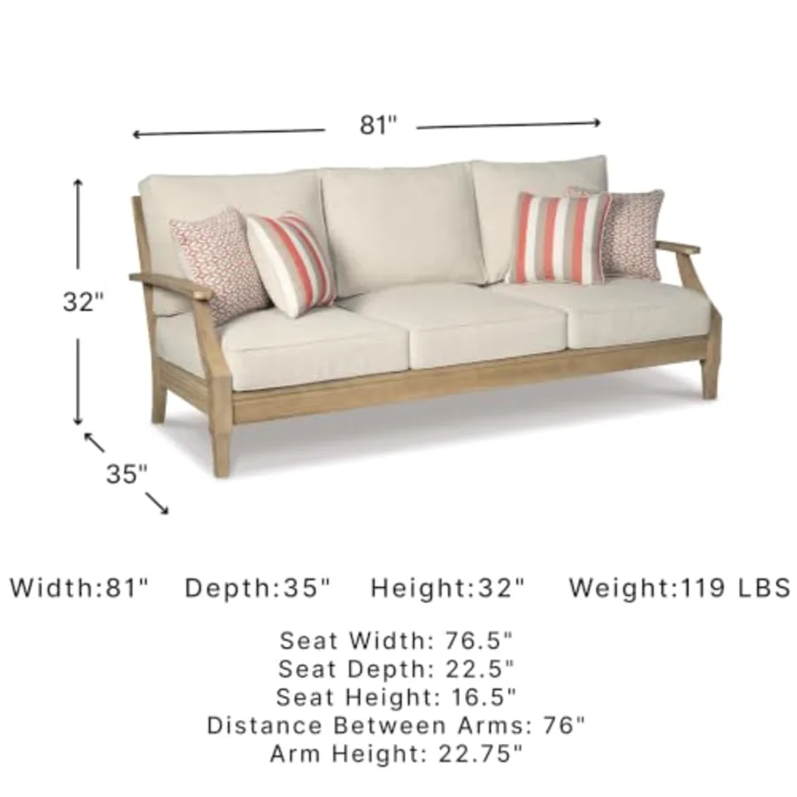 Clare View Outdoor Patio Sofa view 3