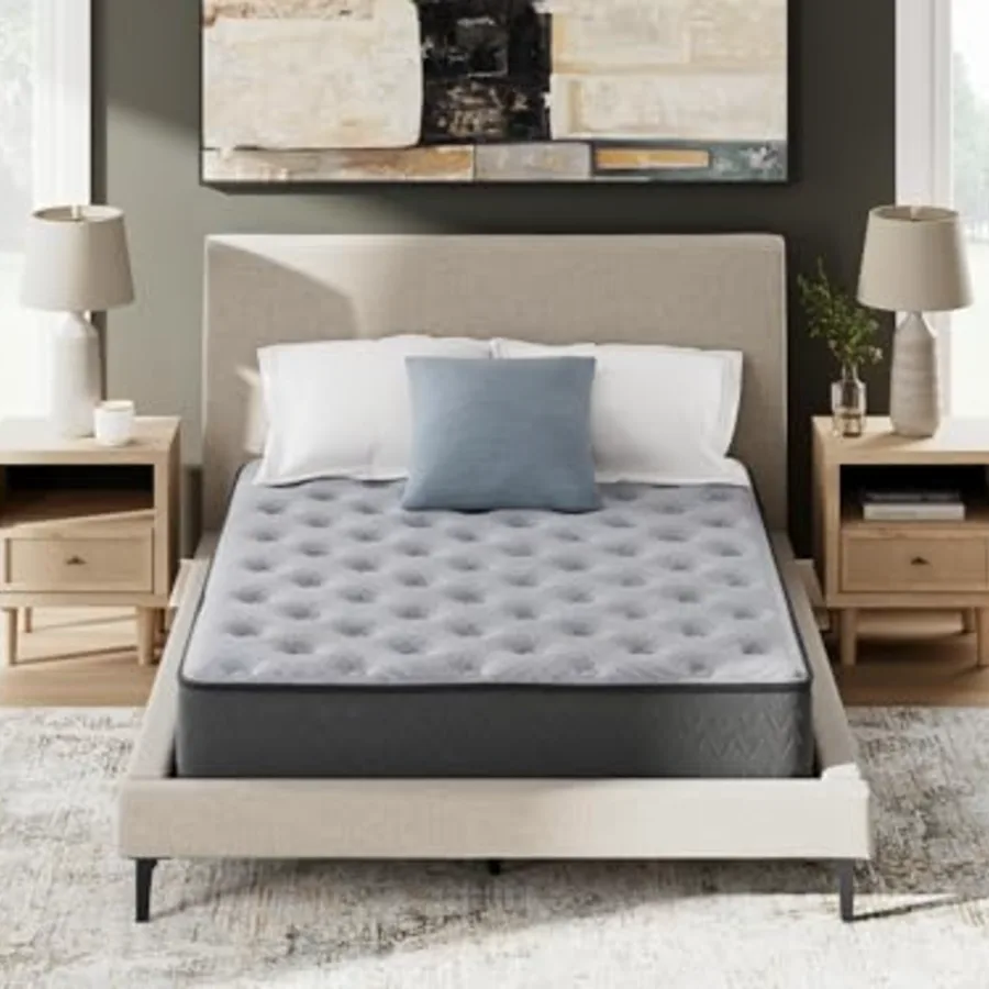 Comfort Plus 10 Inch Medium Stain Resistant Gel Memory Foam