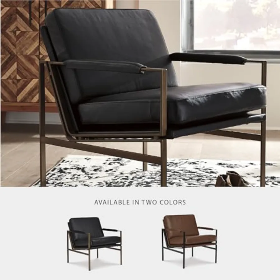 Contemporary Puckman Accent Chair Black view 5