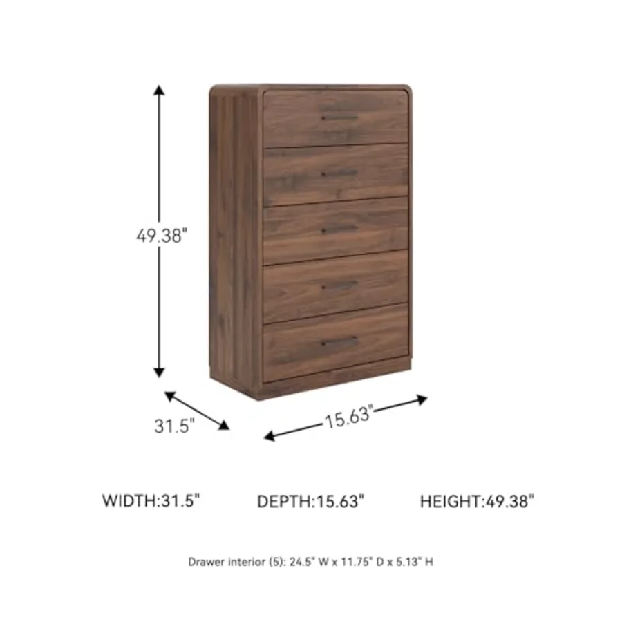 Corlay Tall 5 Drawer Dresser Chest view 3