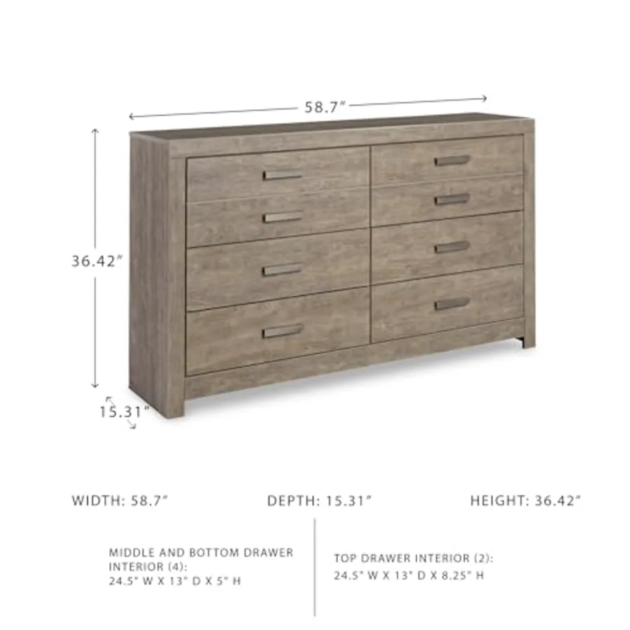 Culverbach Scandinavian 6 Drawer Dresser view 3