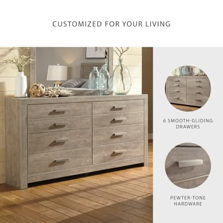 Culverbach Scandinavian 6 Drawer Dresser view 5